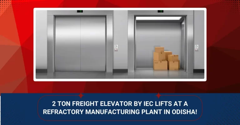 2 Ton Freight Elevator by IEC LIFTS at a Refractory Manufacturing Plant in Odisha!