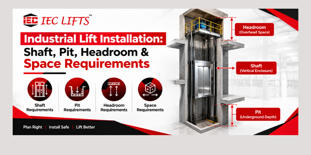 Industrial Lift Installation: Shaft, Pit, Headroom & Space Requirements